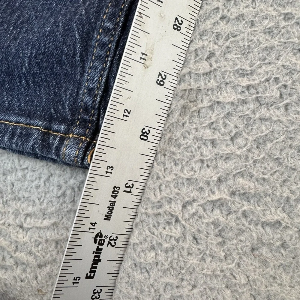 Levi's‎ Mens 505 Regular Fit Jeans Dark Wash Blue Jeans 36 x 32